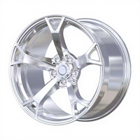 Rines de Aleación de Aluminio de 20 Pulgadas y Cinco Radios para Automóvil, 5 x 114.3, 5 x 120, para BMW F30, Porsche Cayman, Audi RS6