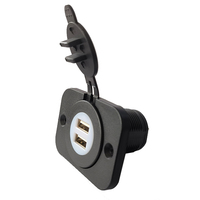 Adaptateur de chargeur de voiture double USB, panneau d'alimentation, DC 12V, 2 ports 3,1 a, blanc, bleu, LED, nouveau