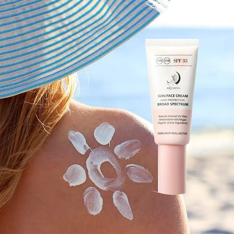 Toptan cilt bakımı kore güneş kremi yüz kremi vücut Mineral Anti-UV beyazlatma güneş koruyucu krem