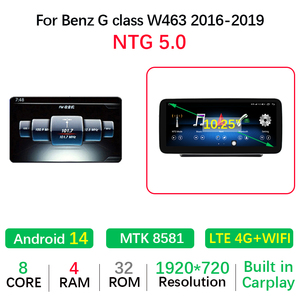Android 14 MTK8581 Carplay Inalámbrico para <span class=keywords><strong>Mercedes</strong></span> <span class=keywords><strong>Benz</strong></span> Clase G W461 2012-2019, Radio de Auto Android, Reproductor Estéreo, <span class=keywords><strong>GPS</strong></span>, Navegación - Product Image 4