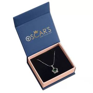 High-End Custom Black <b>Cardboard</b> Flip-Flap Magnetic Book-Shaped Gift Jewelry Packaging <b>Boxes</b> Book Shape Cosmetic Box <b>for</b> Necklace - Product Image 3