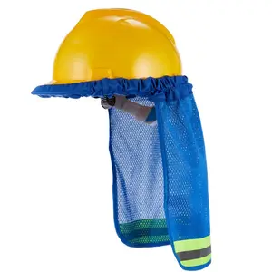 Cubierta de malla transpirable para casco, protección solar reflectante, sombrero duro, sombra uv, visera de seguridad, Verano