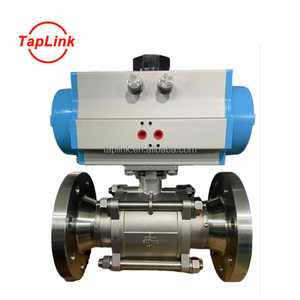 Alta calidad DN32 DN65 DN100 CF8/CF8M 3PC 24V Válvula de bola eléctrica con brida de <span class=keywords><strong>control</strong></span> motorizado para uso farmacéutico/marino - Product Image 1