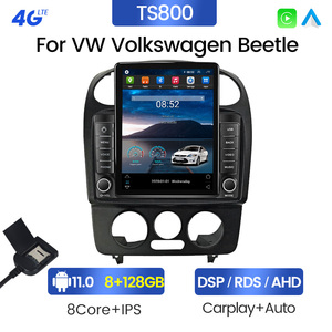 4G LTE xe chơi Android đài phát thanh cho <span class=keywords><strong>VW</strong></span> Volkswagen Bọ Cánh Cứng 2000-2012 GPS BT SWC xe đa phương tiện palyer IPS màn hình Xe Video - Product Image 4