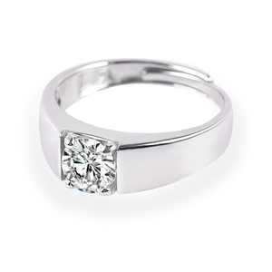 Anello di Alta Qualità per Uomo Gay Placcato Oro 18k con Zirconia Cubica Anelli in Argento Sterling con Gemme Gioielli Anello con Zirconia Cubica per Uomo - Product Image 1