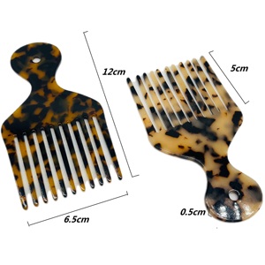 Peigne à cheveux en acétate de Design coréen, brosse pour coiffure colorée, outils Afro, 1 pièce - Product Image 6