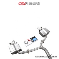 Système d'échappement Catback CGW avec télécommande et interrupteur manuel pour Benz W212 E320 3.0T