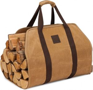 Free Sample <b>Log</b> Carrier Firewood Carrier Bulk Storage Wood Fireplace Canvas Waxed <b>Holder</b> Bags at factory prices - Product Image 1
