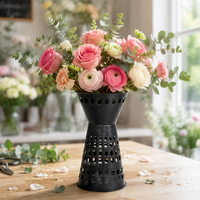 Tube en plastique pour bouquet, support intérieur robuste pour fleuriste, emballage personnalisé