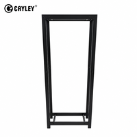 Support de rangement pour bûches en fer noir, robuste, pour bois de chauffage, intérieur/extérieur, pour patio, cour, ferme