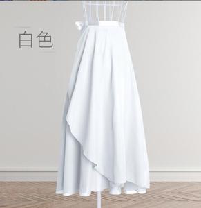 Ecowalson Jupes de danse de ballet pour adultes et femmes Jupes de danse longues en mousseline de soie Robe de ballet souple lyrique Costumes de danse translucides - Product Image 2