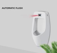 HLK en Stock sanitaire mâle salle de bain en céramique mat capteur automatique dispositif de rinçage urinoirs muraux