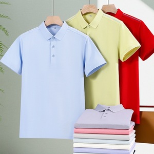 Men's Cotton Pique Knit Short Sleeve <b>Polo</b> Shirt Breathable Summer Workwear With Collar Custom Logo Available - Product Image 1