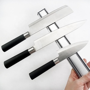 Portacoltelli <span class=keywords><strong>Magnetico</strong></span> in Acciaio Inox da Parete per Cucina, Portautensili in Metallo e Plastica con Borsa Arrotolabile per Uso Domestico - Product Image 4