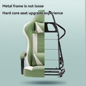Nouvelles chaises de jeu PC ergonomiques en cuir PU, pivotantes, réglables et inclinables, style moderne, pour gaming sur ordinateur - Product Image 3