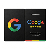 Carta NFC NTAG213/215/216 in PVC per Recensioni Google, Carta Tap CR80 per Android e iOS, Bianca, Riscrivibile, Sbloccata, Impermeabile