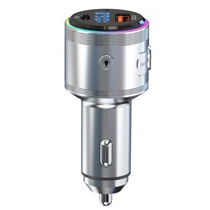Chargeur de voiture portable PD fonction de charge rapide <span class=keywords><strong>transmetteur</strong></span> FM pour lecteur MP3 <span class=keywords><strong>Bluetooth</strong></span> Port USB en métal APE allume-cigare - Product Image 6