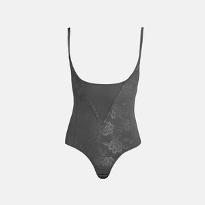 Women's Lace Seamless Full Body Bodysuit Waist Slim Shapers Abdomen Tummy Control Breathable Spandex Slimming Shapewear Thongs