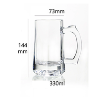 Mug à bière en verre au design créatif avec poignée, tasse à eau grande capacité, mug à bière pression, tasse à jus d'ananas pour hôtel