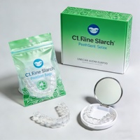 Boîte d'emballage rigide magnétique biodégradable pour aligneurs dentaires, avec logo personnalisé, colorée, pour aligneurs orthodontiques, avec miroir