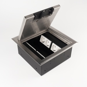 Boîte de plancher affleurante à douille pour plancher surélevé avec couvercle encastré de 20mm Convient aux 45 modulaires Toutes les normes pour plancher surélevé et creux - Product Image 4