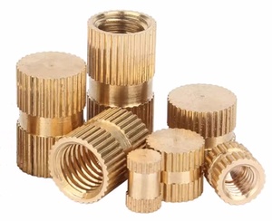 Chèn hạt theaded chèn hạt M3 đồng thau sưởi ấm đúc đồng đôi có khía tiêm đồng thau NUT - Product Image 5