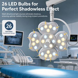 ไฟส่องตรวจฟันแบบเหนี่ยวนำ 26 LED สำหรับชุดอุปกรณ์ทันตกรรม อุปกรณ์ทันตกรรม ผลิตภัณฑ์สำหรับห้องปฏิบัติการทันตกรรม - Product Image 3