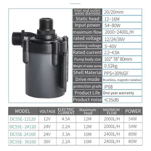 Pompe à eau <span class=keywords><strong>solaire</strong></span> submersible DC pour étangs, avec fonction d'irrigation automatique intégrée, spécifications étanches, pour animaux de compagnie, <span class=keywords><strong>moteur</strong></span> Cat Koi Pompe Intex - Product Image 1