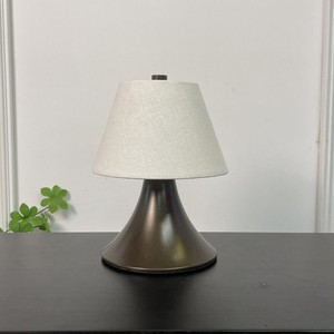 Cenare Bronze Linen Rechargeable Desk Lamp Touch Control Battery Powered LED Indoor Outdoor Bedroom Study Living Room Lamp - Product Image 2