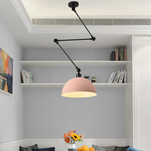 Lustre simple nordique réglable Design créatif moderne et simple en fer pour <span class=keywords><strong>plafond</strong></span> pliant télescopique de bar de restaurant de chambre à coucher - Product Image 3