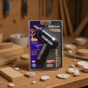 Mini pistola per colla a caldo Criscolor 20W 7mm per artigianato, carpenteria, ceramica - Product Image 3