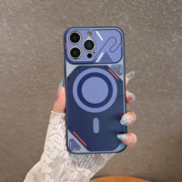 Étui de téléphone robuste en TPU PC pour iPhone 16 Pro Max 15 Pro, design peint, double couleur, fin, anti-rayures, anti-poussière