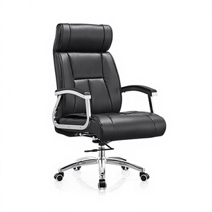 Insurance Company Manager <b>Office</b> Executive Modern Genuine <b>Leather</b> Adjustable -Height Swivel Big Size Waiting <b>Chair</b> - Product Image 4