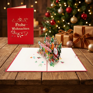 Joyeux Noël Saint-Valentin Carte 3D Pop-Up en Papier Design Personnalisé Fait Main Amour Décoration Maison Cadeaux Marque Artisanale Vietnamienne Hanoi - Product Image 4