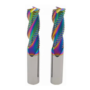 Bibo 3 Flutes Hrc56 Coated Roughing Milling Cutter Steel Solid Endmill for Aluminum Metal Cutting <b>Tungsten</b> Steel 3-flute End - Product Image 3