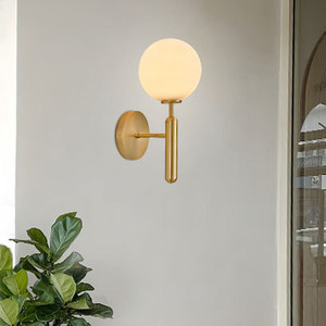 Lampe murale QiaoSheng dorée à LED E27 avec interrupteur, idéale pour chambre, salon et escalier - Product Image 3