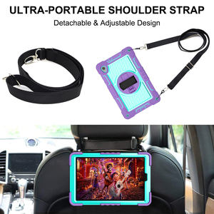Étui pour <span class=keywords><strong>tablette</strong></span> à dragonne rotative à 360 ° avec sangle <span class=keywords><strong>de</strong></span> bandoulière pour <span class=keywords><strong>Lenovo</strong></span> Tab <span class=keywords><strong>M10</strong></span> HD Gen2 X306 10.1 pouces, <span class=keywords><strong>housse</strong></span> <span class=keywords><strong>de</strong></span> <span class=keywords><strong>protection</strong></span> robuste - Product Image 5