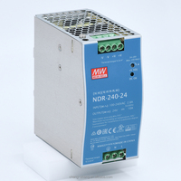 Alimentation électrique Meanwell NDR 12V 24V 48V 75W 120W 240W 480W à montage sur rail DIN pour système de contrôle industriel