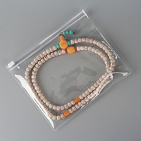 Sacs à bijoux refermables en PVC transparent, pochettes à fermeture éclair transparentes pour boucles d'oreilles, bagues, colliers et accessoires