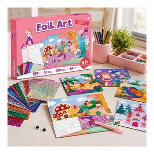 Private Label Foil Craft <b>Kit</b> Supports Theme Selection Custom Package Low Mess <b>DIY</b> Activity for Global Distributors - Product Image 1