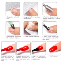 Kit Professionnel de Gros d'Ongles Semi-Permanents en Gel UV de Haute Qualité 36 Couleurs pour Fournitures d'Art des Ongles Certifié Professionnel