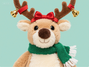 OEM OCM Custom renne di natale renna peluche peluche mi abbracciano renne grazioso giocattolo di peluche a forma di renna di natale - Product Image 4
