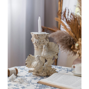 Bougeoir vintage <span class=keywords><strong>petit</strong></span> ange, style européen rétro, créatif, beauté, bougeoir en MgO pour la décoration de la maison ou de mariage - Product Image 6