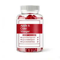 Gummies de Vinaigre de Cidre de Pomme et Vitamines, 60 Unités, Soutien à la Gestion du Poids, Détoxification, Complément pour la Santé Digestive, OEM Privé Shaanxi