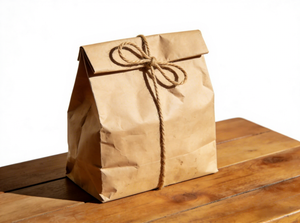 Sacs à pain en <span class=keywords><strong>papier</strong></span> kraft brun personnalisés en gros, en stock, recyclables, avec fenêtre transparente, design à bordure ondulée, résistants à la graisse pour toasts/gâteaux - Product Image 6