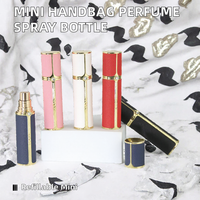 Mini flacon de parfum rechargeable avec pulvérisateur à pompe 10 ml en alliage de zinc