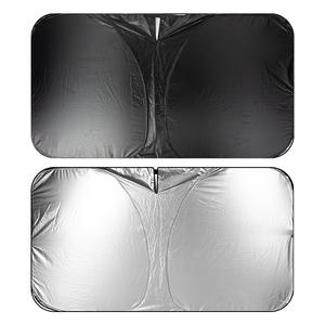 टिकाऊ नायलॉन पॉलिएस्टर गर्मी सनशेड आसान-टू-फोल्ड फ्रंट विंडशील्ड शेड एल्यूमीनियम एंटी- यूव ग्लास रिट्रेटेबल पर्दे पुनः प्रयोज्य - Product Image 5