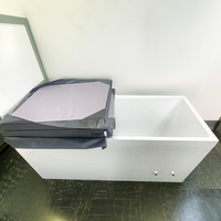 Baignoire de trempage autoportante en acrylique IceTech Factory OEM personnalisée, pour bain de glace froid avec 10 jets et système anti-givre, idéale pour spa