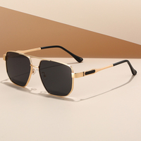 Lunettes de soleil de luxe pour homme de haute qualité, design oversize, protection UV400, grande monture, protection UV, vente en gros, lunettes de soleil de créateur