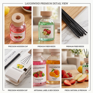 Fruit-flavored no-fire fragrance <strong>essential</strong> <strong>oil</strong> for bedroom and living room aroma <strong>diffuser</strong> decoration piece - Product Image 2